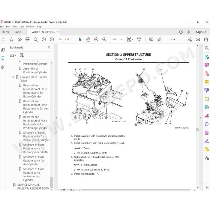 Hitachi Excavator Zaxis ZX350LC-5B ZX350LCN-5B workshop service manual
