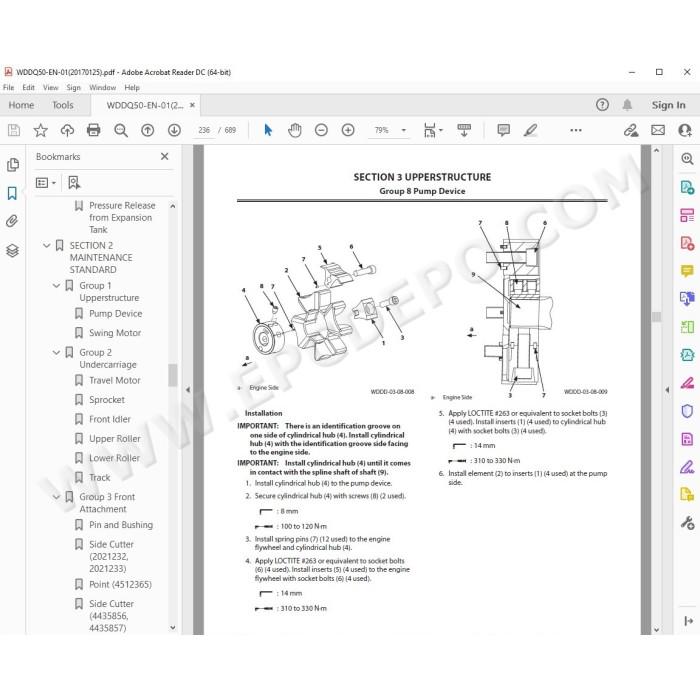 Hitachi Excavator Zaxis ZX350LC-6 ZX350LCN-6 workshop service manual