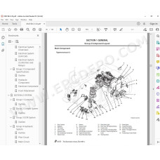 Hitachi Material Handler Zaxis ZX360W-3 workshop service manual
