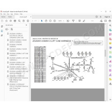Hitachi Material Handler Zaxis ZX360W-3 workshop service manual