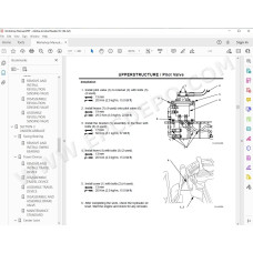 Hitachi Excavator Zaxis ZX40U ZX50U parts manual + workshop service manual