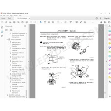 Hitachi Excavator Zaxis ZX40U-3 ZX40U-3F ZX50U-3 ZX50U-3F workshop service manual