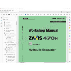 Hitachi Excavator Zaxis ZX470H GI Series workshop service manual
