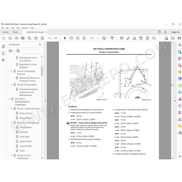 Hitachi Excavator Zaxis ZX55U-5B workshop service manual