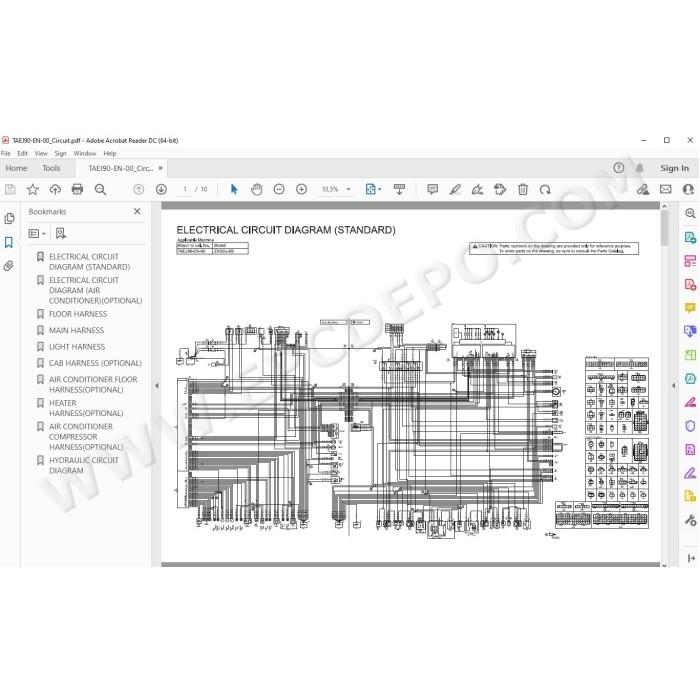 Hitachi Excavator Zaxis ZX55U-5B workshop service manual