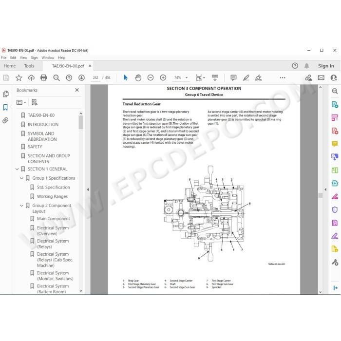 Hitachi Excavator Zaxis ZX55U-5B workshop service manual