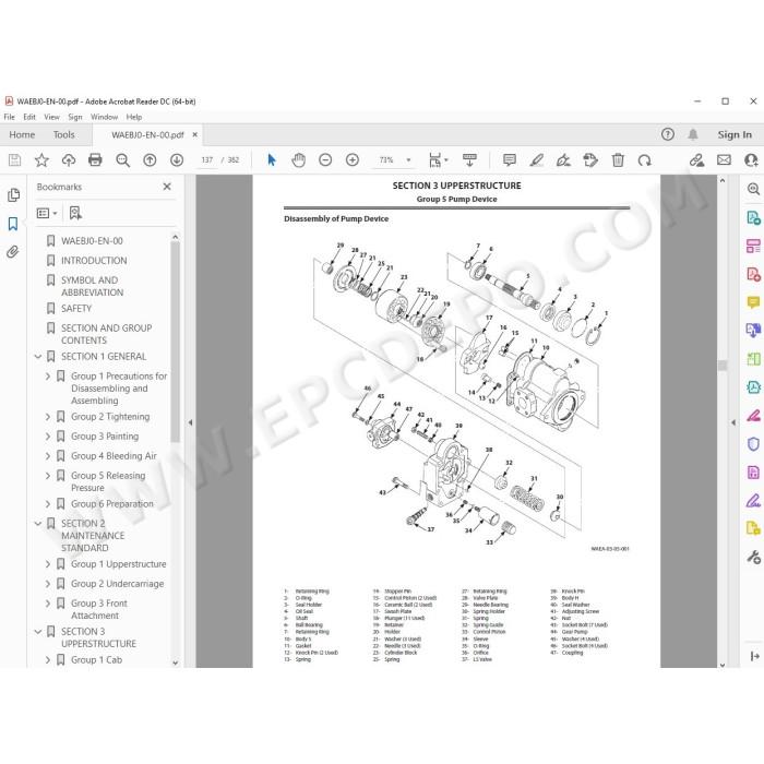 Hitachi Excavator Zaxis ZX55USR-5A workshop service manual