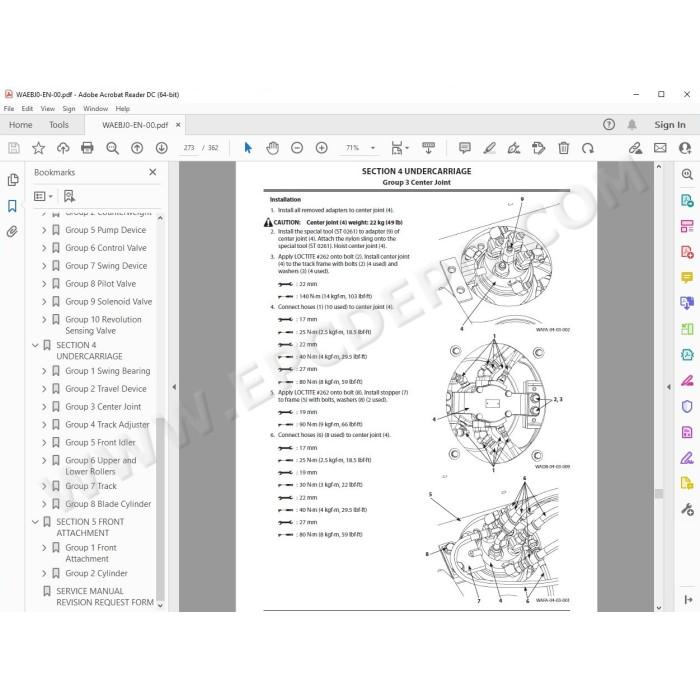 Hitachi Excavator Zaxis ZX55USR-5A workshop service manual
