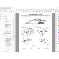 Hitachi Excavator Zaxis ZX600 ZX600LC ZX650H ZX650LCH parts manual + service manual