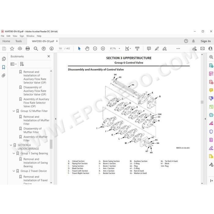 Hitachi Excavator Zaxis ZX65USB-5B workshop service manual