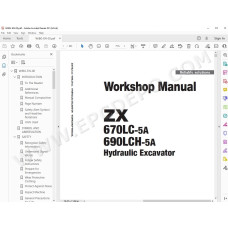 Hitachi Excavator Zaxis ZX670LC-5A ZX690LCH-5A service manual
