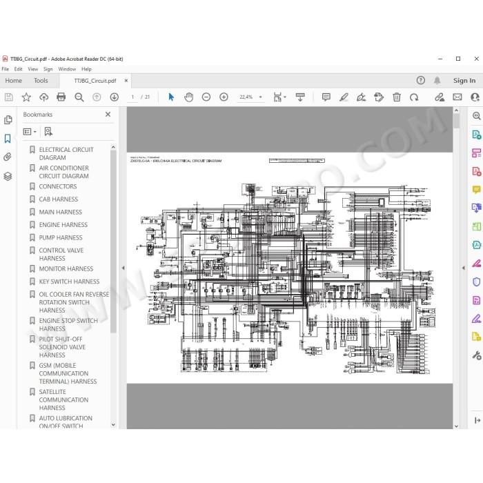 Hitachi Excavator Zaxis ZX670LC-5A ZX690LCH-5A service manual