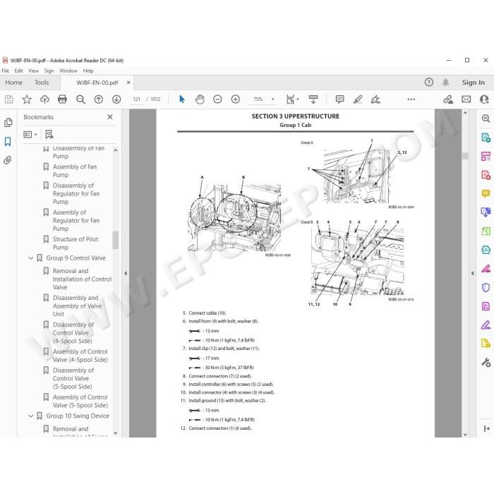 Hitachi Excavator Zaxis ZX670LC-5G ZX670LCH-5G ZX670LCR-5G service manual