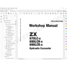 Hitachi Excavator Zaxis ZX670LC-6 ZX690LCH-6 ZX690LCR-6 service manual
