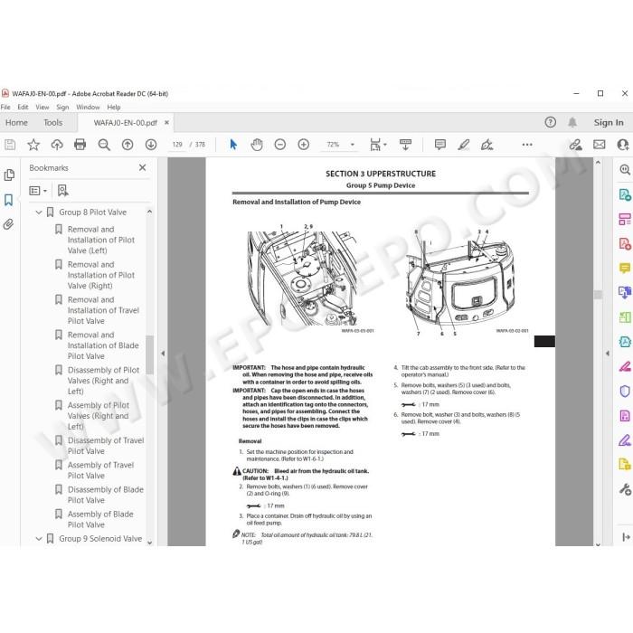 Hitachi Excavator Zaxis ZX68USR-5A workshop service manual