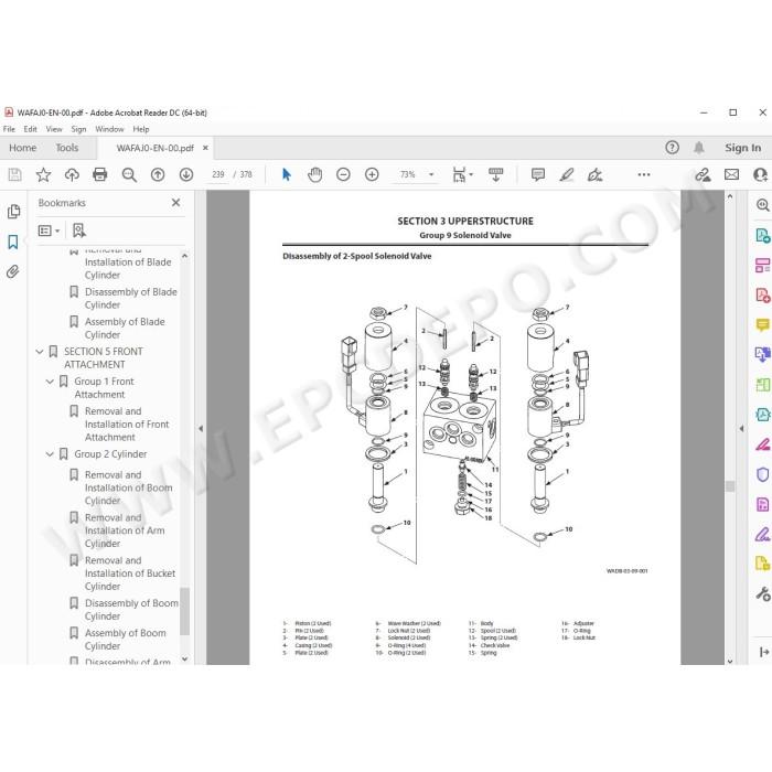 Hitachi Excavator Zaxis ZX68USR-5A workshop service manual