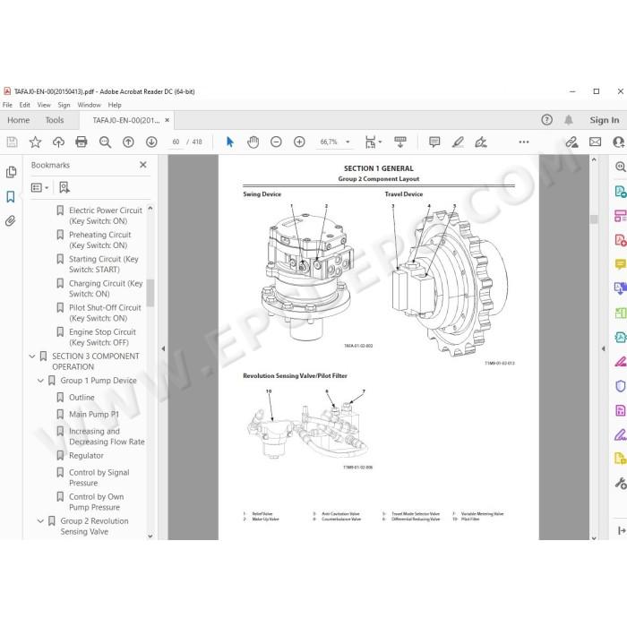 Hitachi Excavator Zaxis ZX68USR-5A workshop service manual
