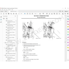 Hitachi Excavator Zaxis ZX75US-5A ZX85US-5A workshop service manual