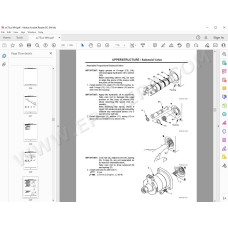 Hitachi Excavator Zaxis ZX75US parts manual + workshop service manual