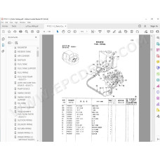 Hitachi Excavator Zaxis ZX75US parts manual + workshop service manual
