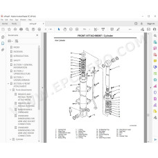 Hitachi Excavator Zaxis ZX800 ZX850H parts manual + service manual