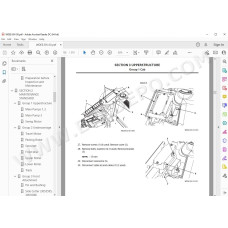 Hitachi Excavator Zaxis ZX85USB-5A parts + workshop service manual