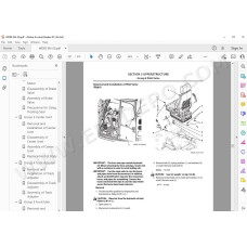 Hitachi Excavator Zaxis ZX85USB-5A parts + workshop service manual