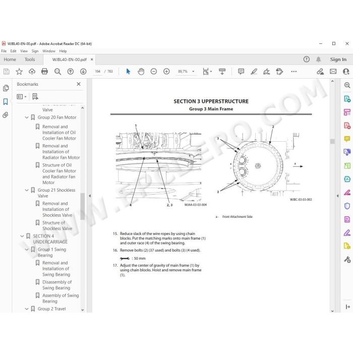 Hitachi Excavator Zaxis ZX870-6 ZX870LC-6 ZX890H-6 ZX890LCH-6 ZX890R-6 ZX890LCR-6 service manual