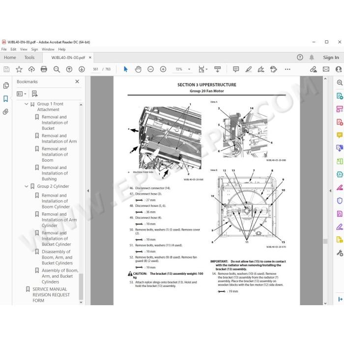 Hitachi Excavator Zaxis ZX870-6 ZX870LC-6 ZX890H-6 ZX890LCH-6 ZX890R-6 ZX890LCR-6 service manual