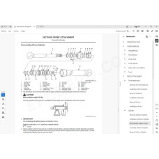 Hitachi Excavator Zaxis ZX350LC-7 ZX350LCN-7 parts + workshop service manual