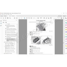 Hitachi Excavator Zaxis ZX350LC-7 ZX350LCN-7 parts + workshop service manual