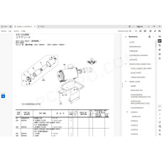 Hitachi Excavator Zaxis ZX350LC-7 ZX350LCN-7 parts + workshop service manual