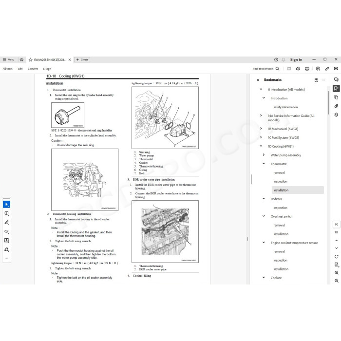Hitachi Excavator Zaxis ZX490LCH-7 parts + workshop service manual