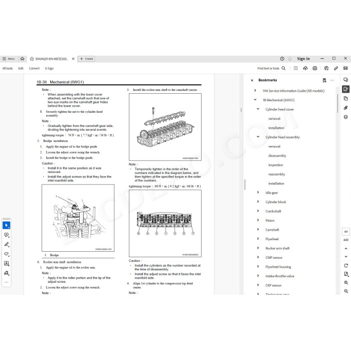 Hitachi Excavator Zaxis ZX690LCH-7 ZX690LCR-7 parts + workshop service manual