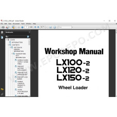 Hitachi Wheel Loader LX100-2 LX120-2 LX150-2 parts manual + workshop service manual