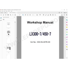 Hitachi Wheel Loader LX300-7 LX450-7 workshop service manual