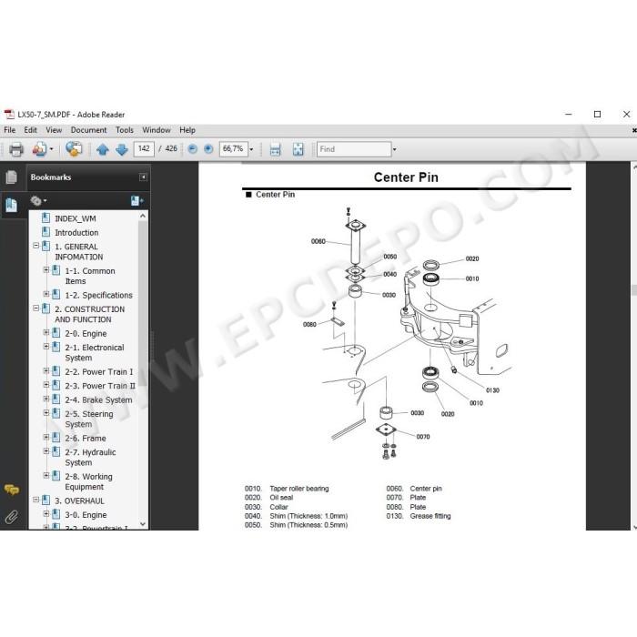 Hitachi Wheel Loader LX50-7 service & repair manual