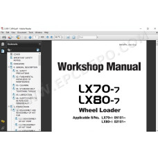 Hitachi Wheel Loader LX70-7 LX80-7 workshop service manual