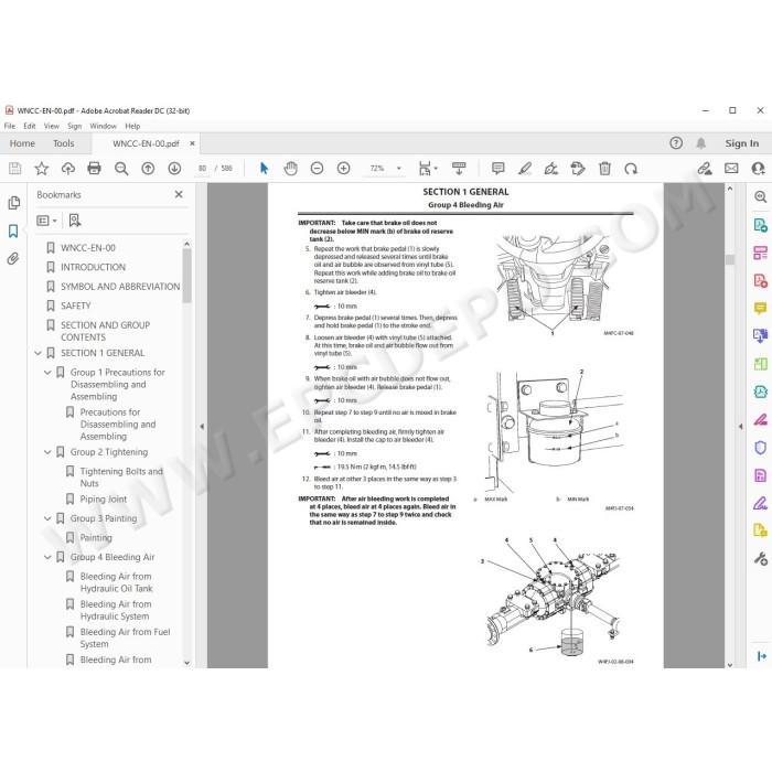 Hitachi Wheel Loader ZW120-6 workshop service manual