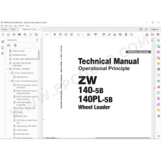 Hitachi Wheel Loader ZW140-5B ZW140PL-5B workshop service manual