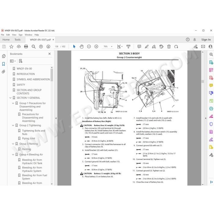 Hitachi Wheel Loader ZW140-5B ZW140PL-5B workshop service manual