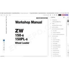 Hitachi Wheel Loader ZW150-6 ZW150PL-6 workshop service manual