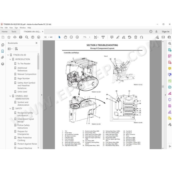 Hitachi Wheel Loader ZW180-5B ZW180PL-5B workshop service manual