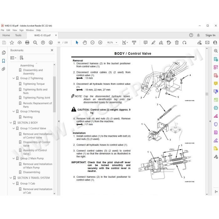 Hitachi Wheel Loader ZW20 workshop service manual