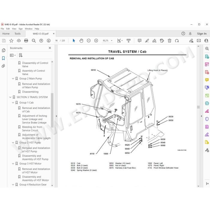 Hitachi Wheel Loader ZW20 workshop service manual