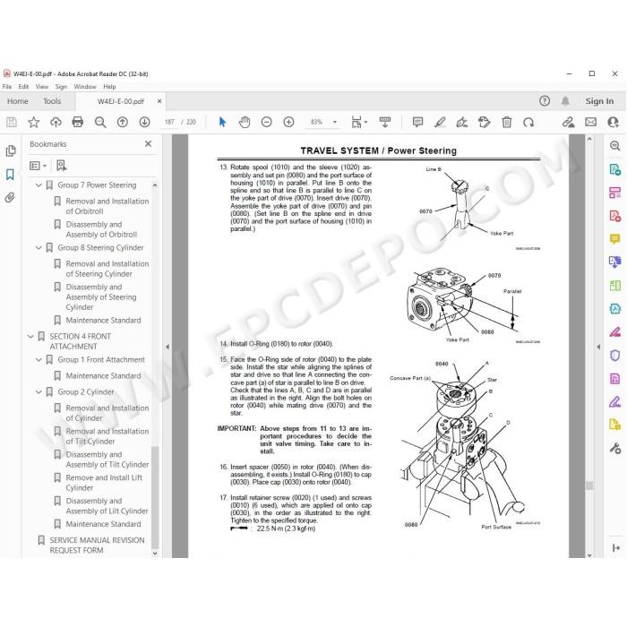 Hitachi Wheel Loader ZW20 workshop service manual