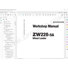 Hitachi Wheel Loader ZW220-5A workshop service manual