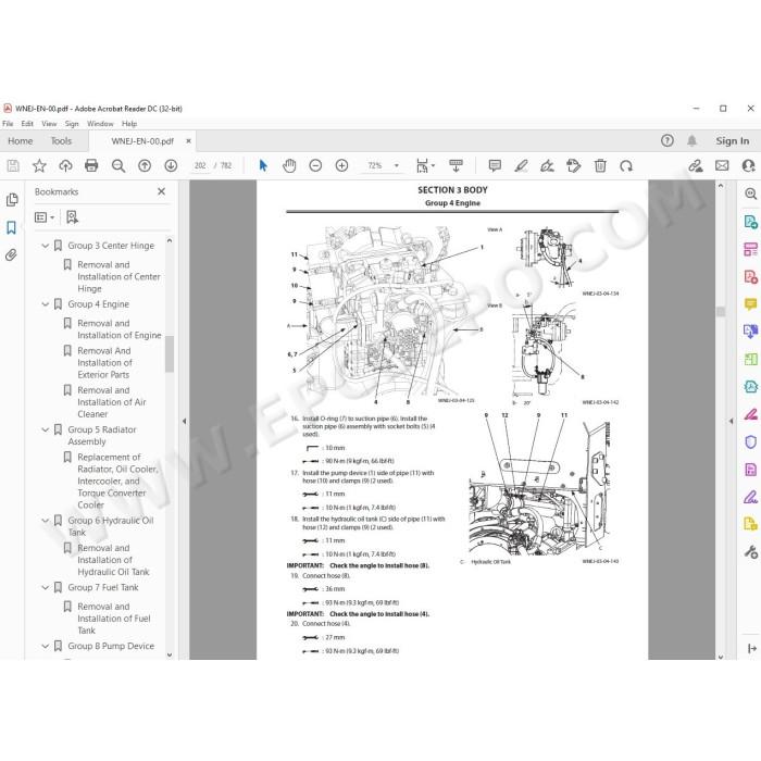 Hitachi Wheel Loader ZW220-5A workshop service manual