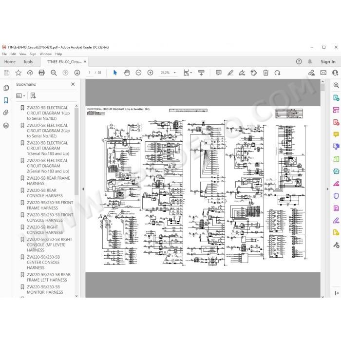 Hitachi Wheel Loader ZW220-5B workshop service manual