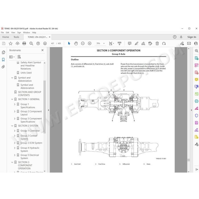 Hitachi Wheel Loader ZW250-5B workshop service manual